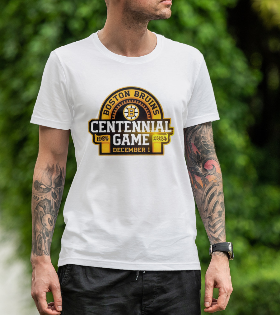 Boston Bruins 1924 Centennial Game December 1 T-Shirt