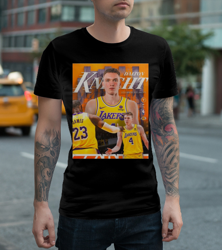 Dalton Knecht Los Angeles Lakers Potential NBA Draft Steal With Teammate James In Lakers Jersey T-Shirt