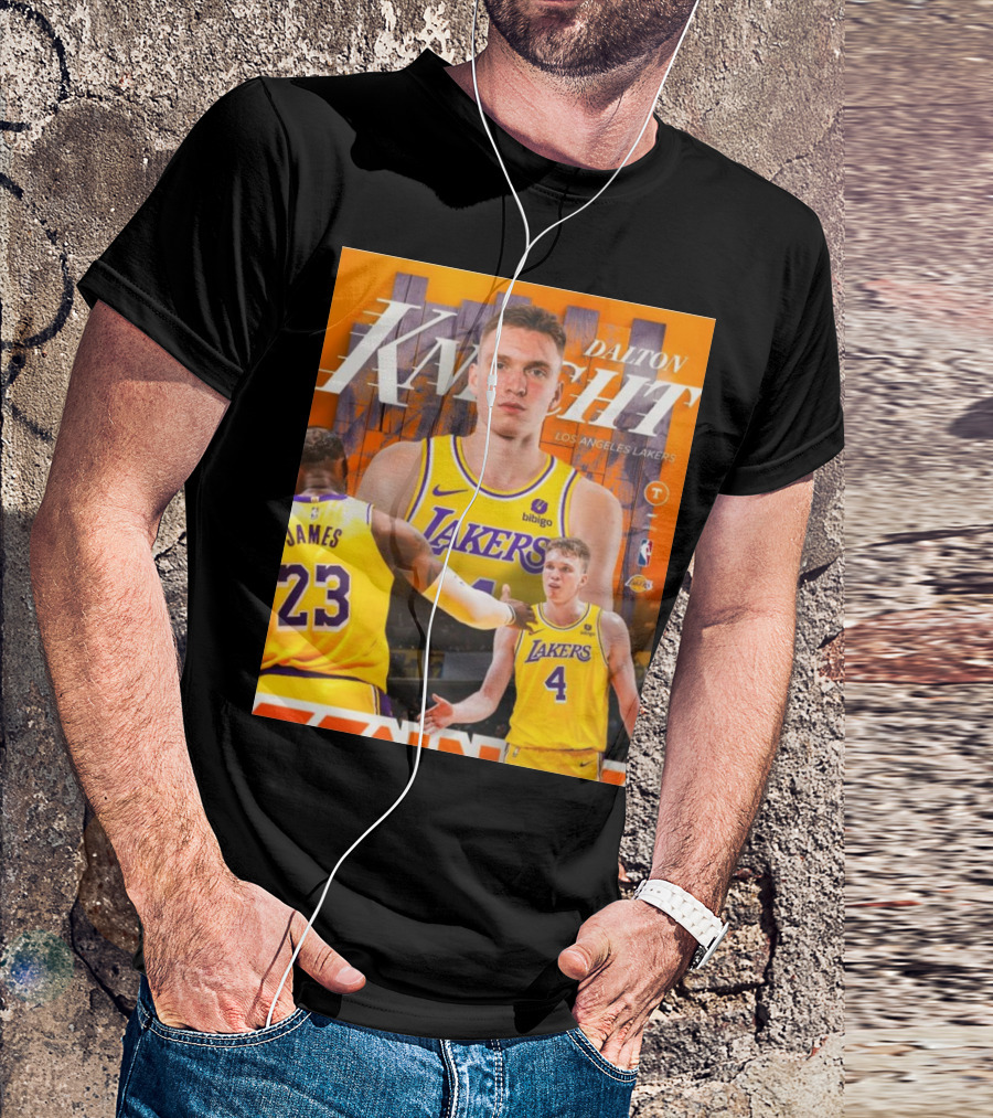 Dalton Knecht Los Angeles Lakers Potential NBA Draft Steal With Teammate James In Lakers Jersey T-Shirt