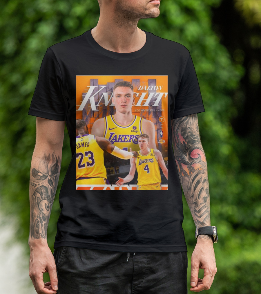 Dalton Knecht Los Angeles Lakers Potential NBA Draft Steal With Teammate James In Lakers Jersey T-Shirt