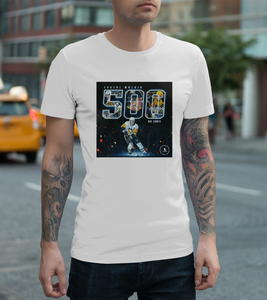 Evgeni Malkin 500 NHL Goals Pittsburgh Penguins T-Shirt