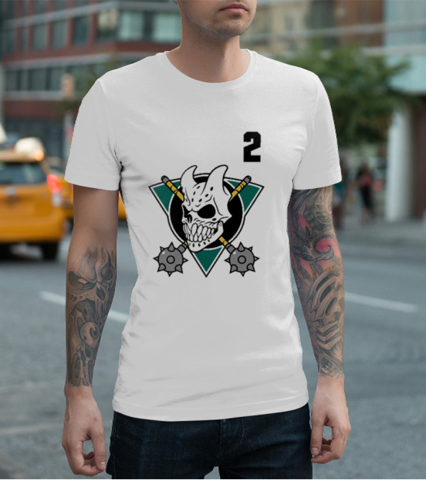 Firstblood Slaughter To Prevail Hockey Skull Maces Triangle Number 2 T-Shirt