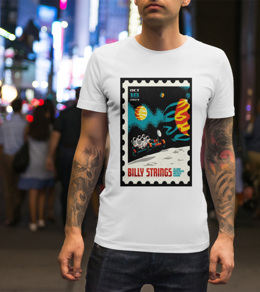 Billy Strings October 18 2024 The Orion Amphitheater Huntsville AL Space T-Shirt
