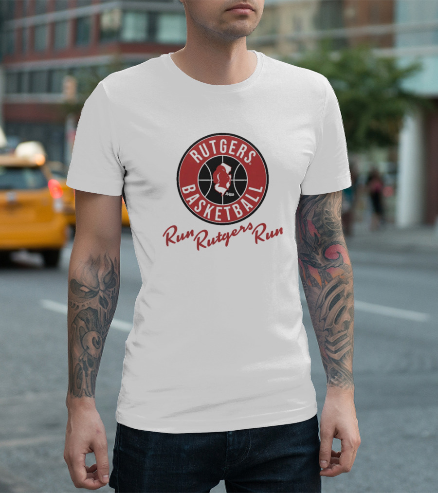 Rutgers Basketball Run Rutgers Run Vintage T-Shirt