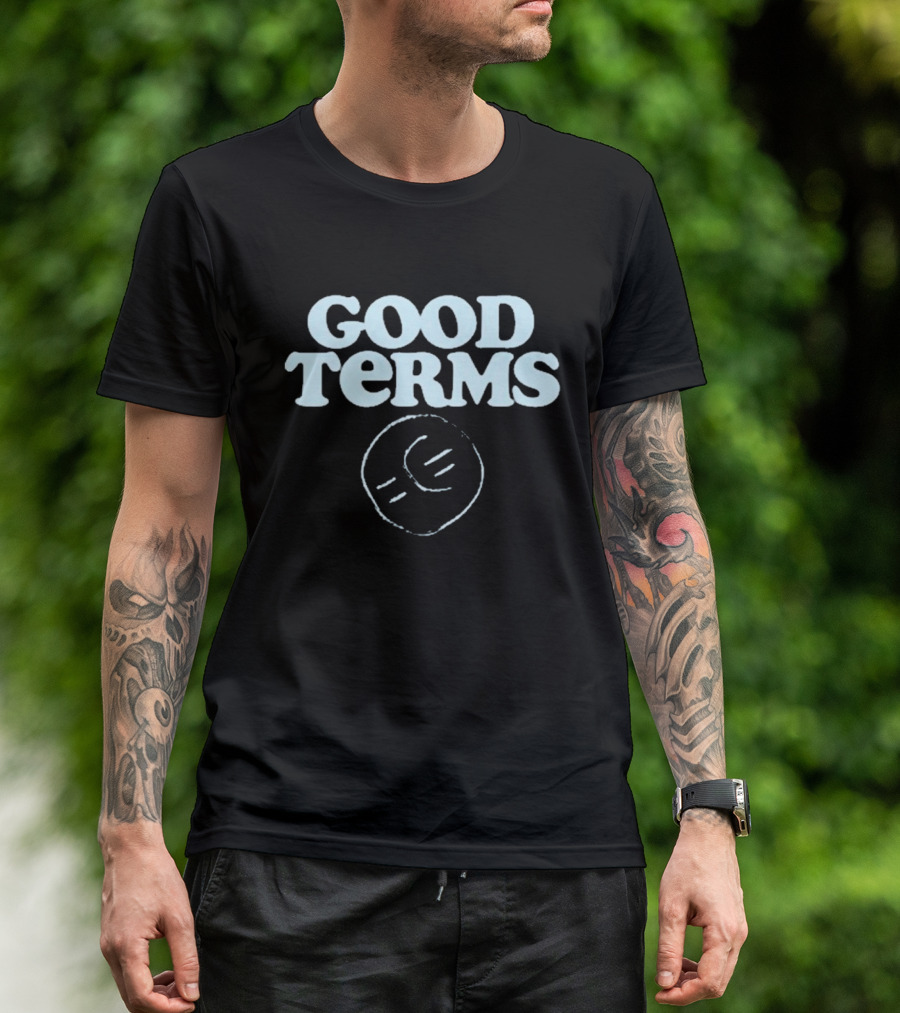 Good Terms Secret Friends Music Group Circle Sketch T-Shirt