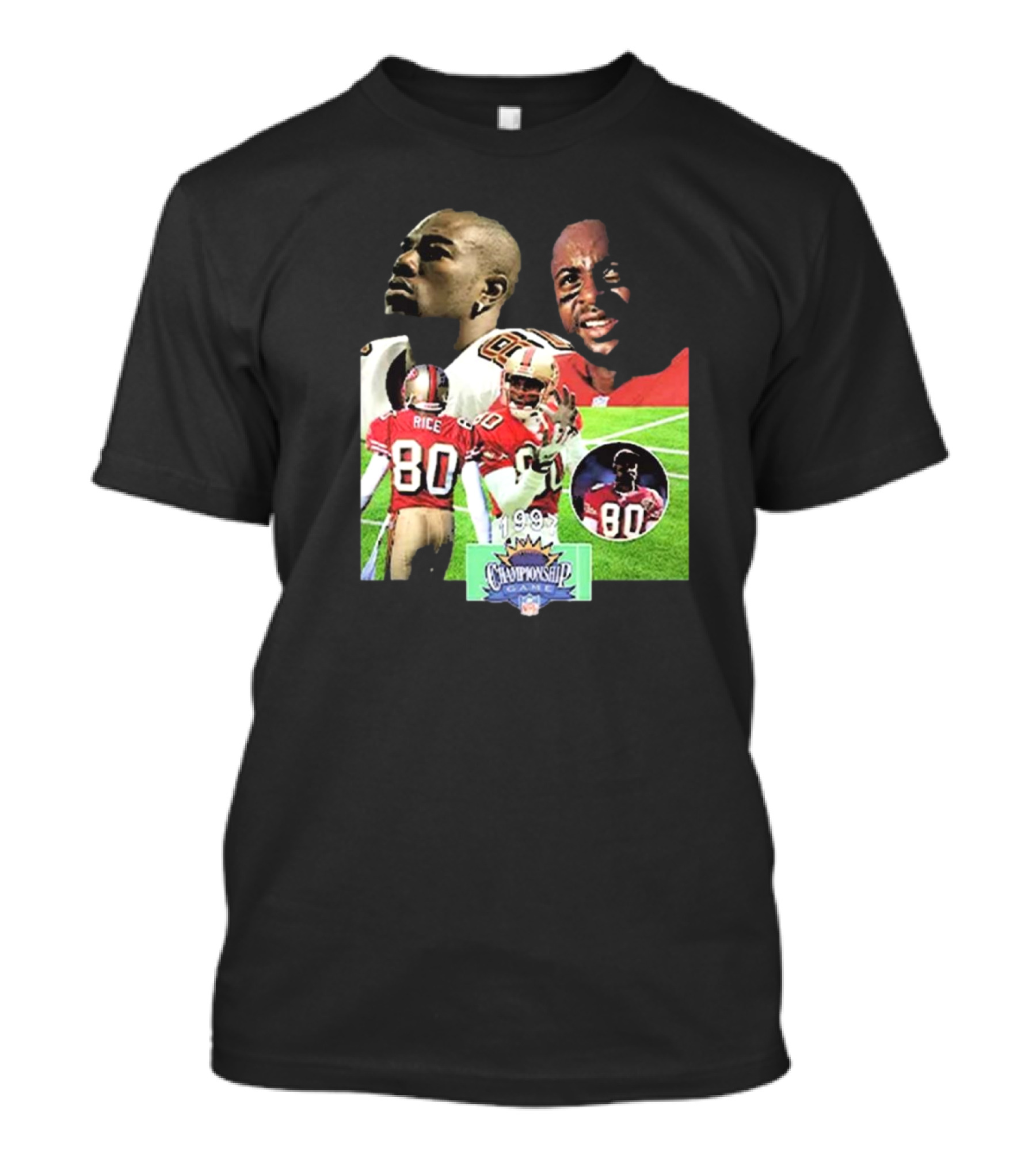 1998 NFL Championship Terrell Owens Jerry Rice San Francisco 49ers T-Shirt