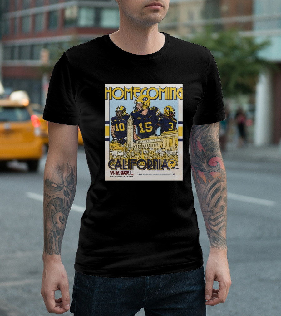 California Golden Bears Homecoming vs NC State Wolfpack 10.19.24 T-Shirt