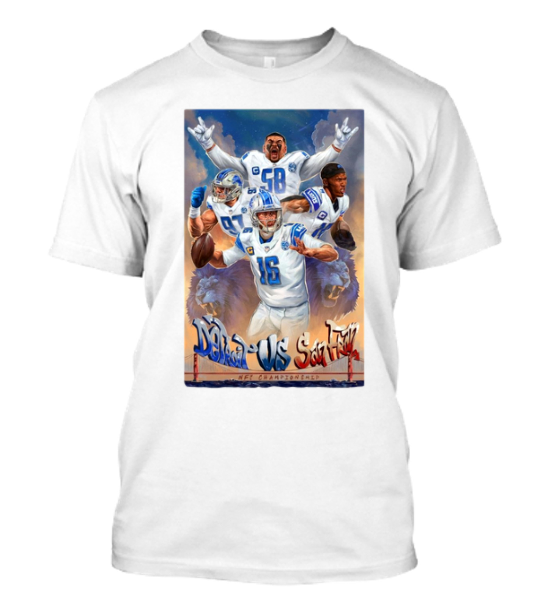 Detroit Lions Vs San Francisco 49ers NFC Championship T-Shirt
