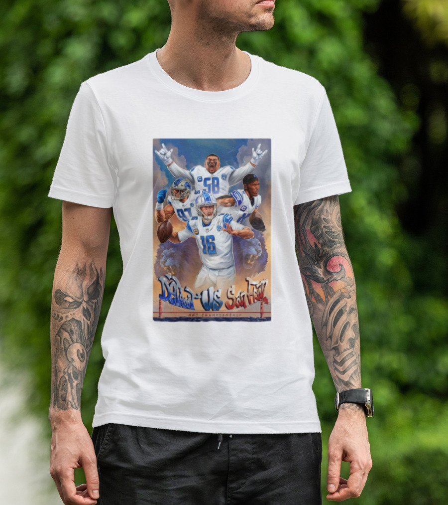 Detroit Lions Vs San Francisco 49ers NFC Championship T-Shirt