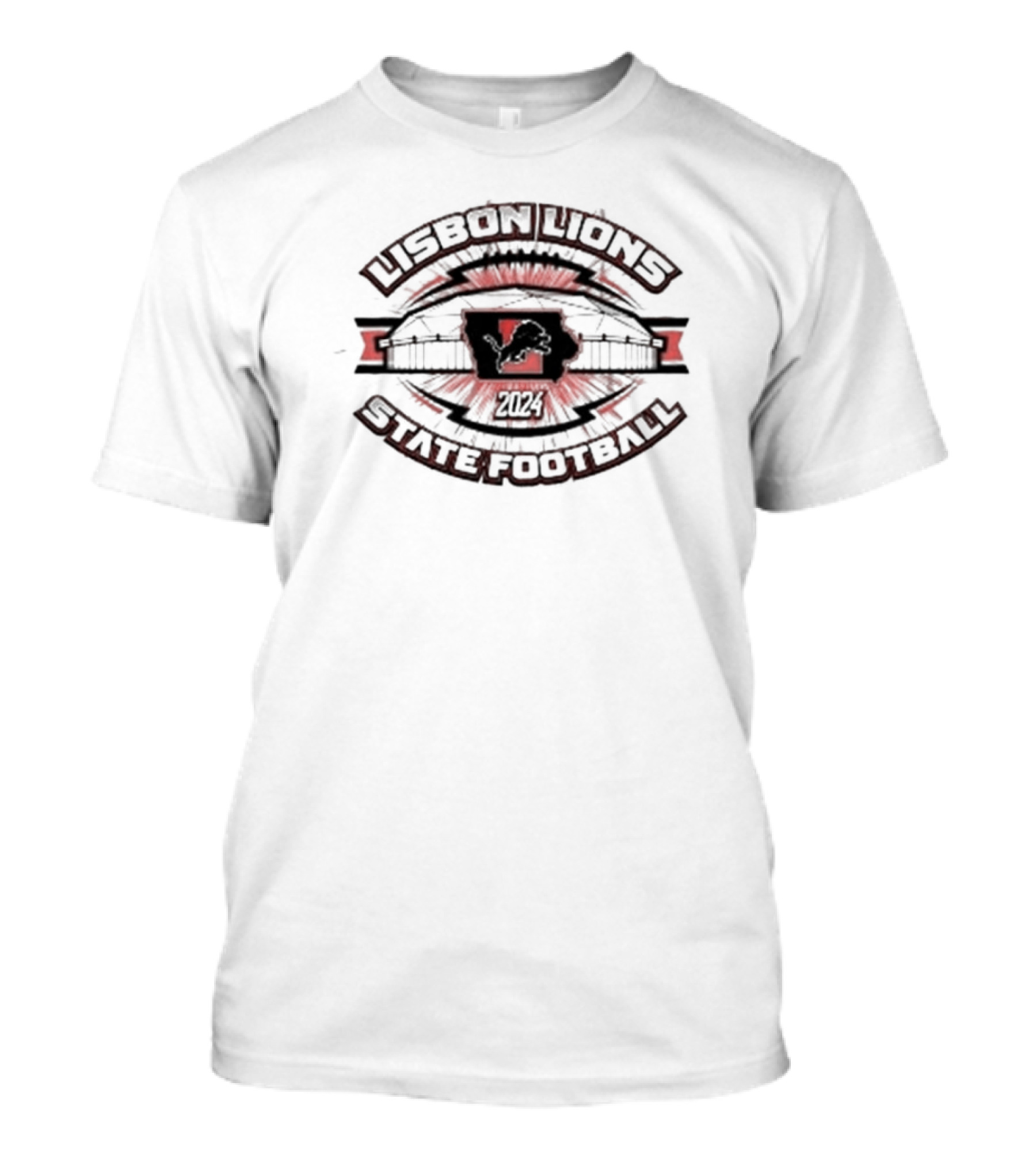 Lisbon Lions 2024 State Football Championship Journey T-Shirt