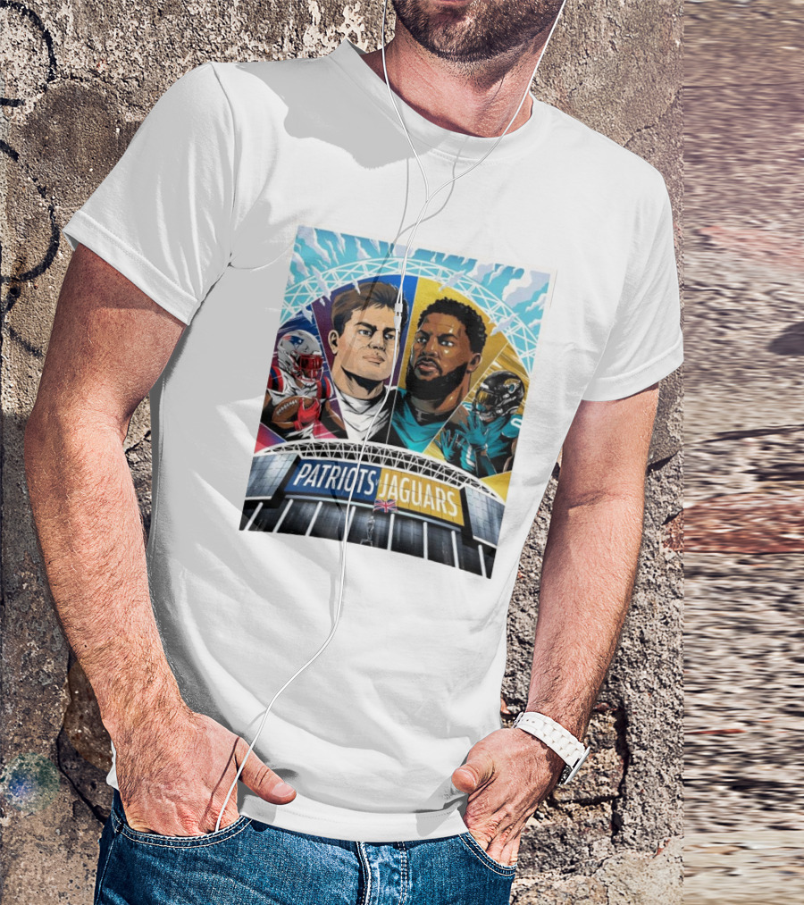 Patriots Jaguars Wembley Showdown 2024 NFL London Game T-Shirt