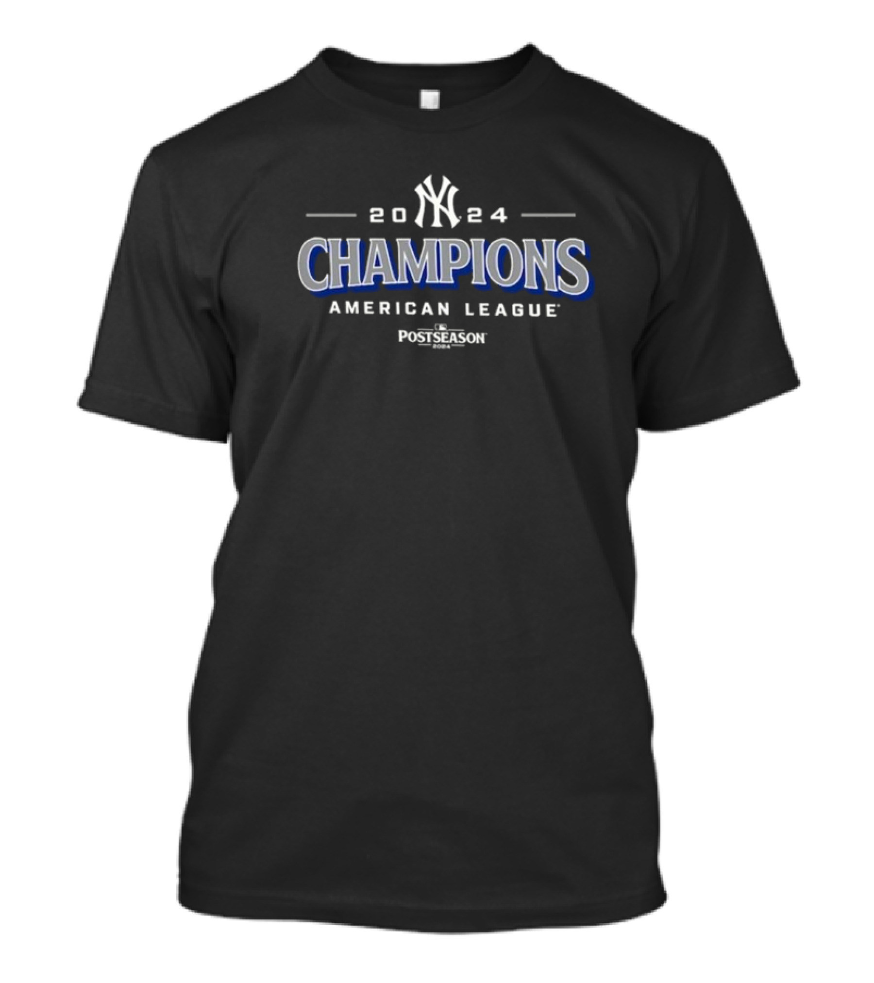 New York Yankees 2024 American League Champions Postseason Fanatics Roster T-Shirt