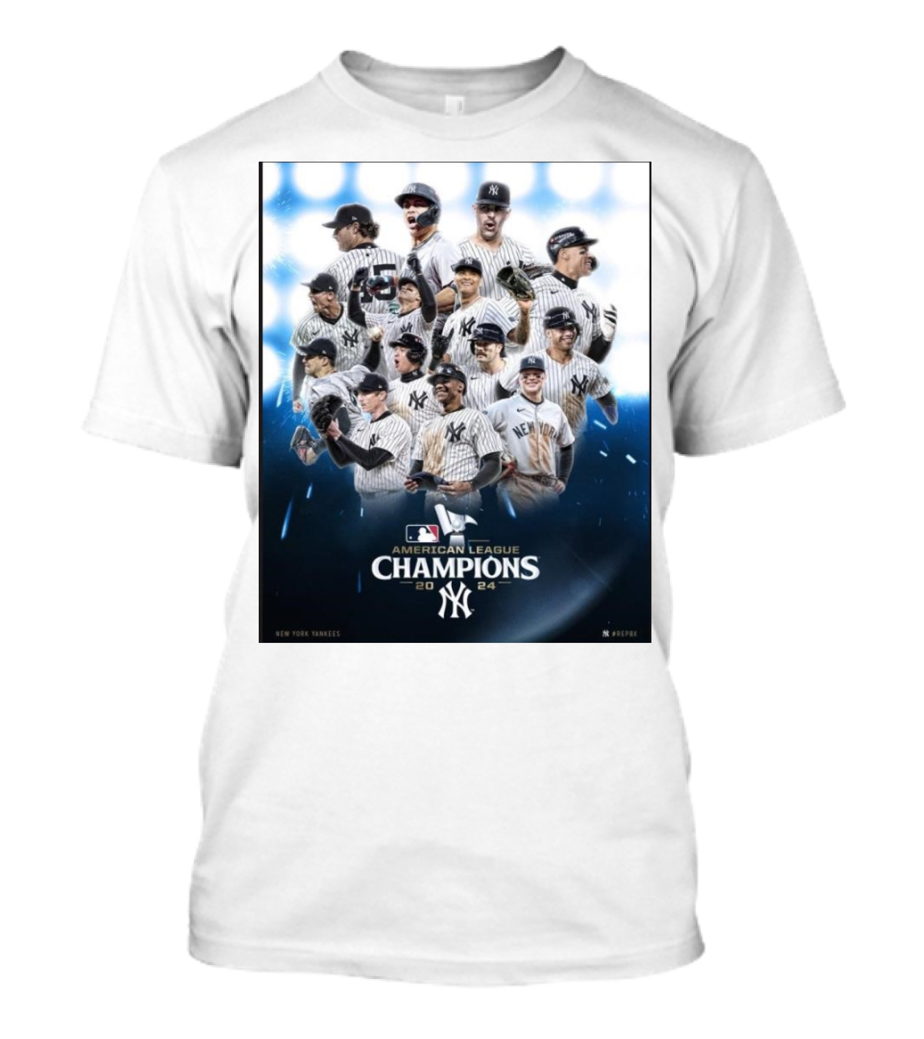 New York Yankees 2024 American League Champions Players MLB T-Shirt