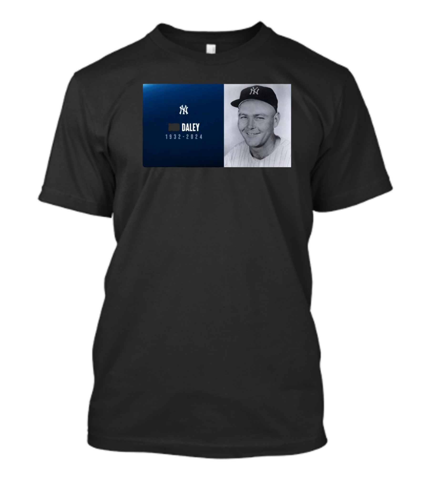 New York Yankees Bud Daley 1932-2024 Memorial T-Shirt