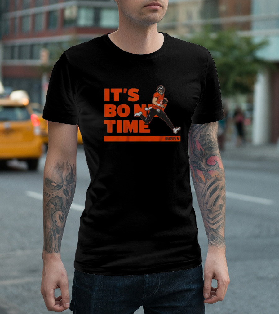 It's Bo Nix Time NFLPA Football Action T-Shirt