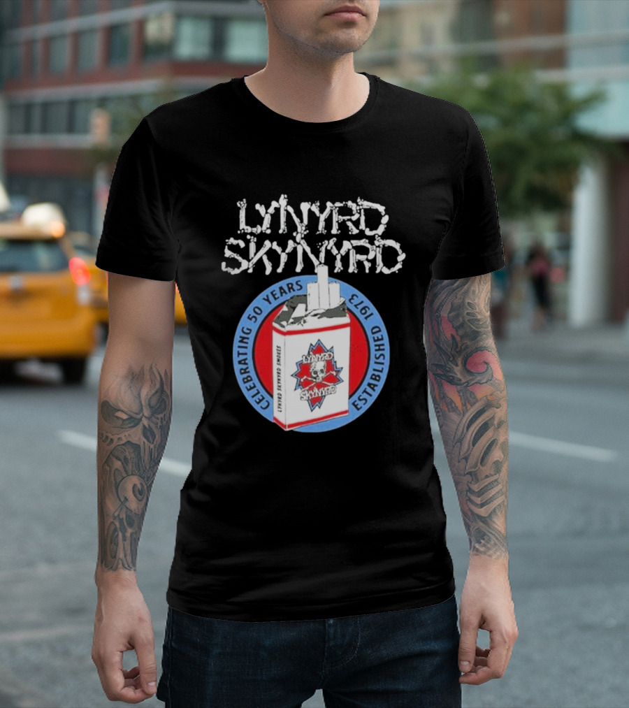 Lynyrd Skynyrd Established 1973 Celebrating 50 Years Smokes Tour T-Shirt