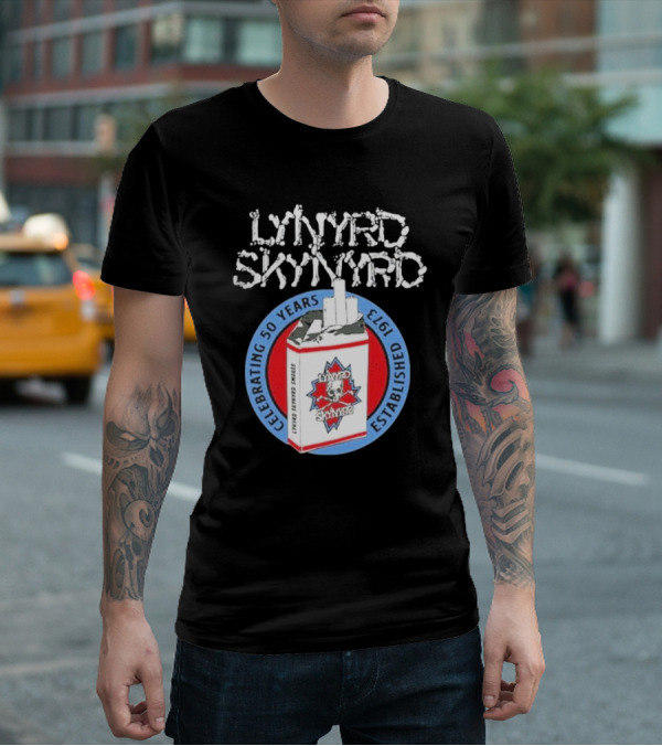 Lynyrd Skynyrd Established 1973 Celebrating 50 Years Smokes Tour T-Shirt