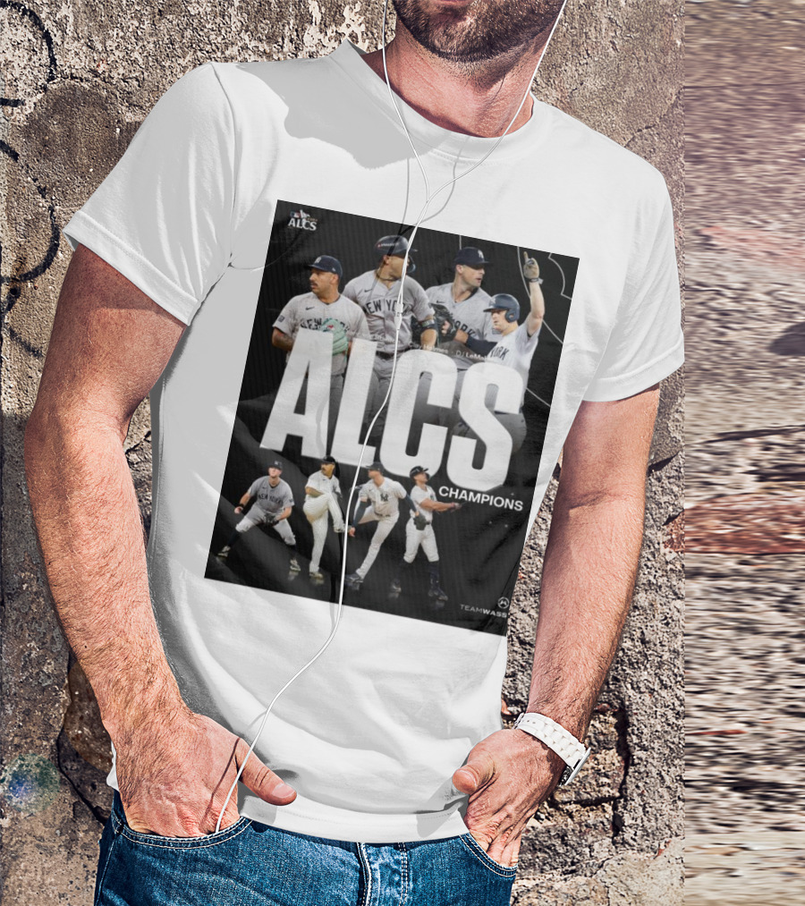 ALCS Champions New York Yankees MLB Lay Holmes Giancarlo Stanton DJ LeMahieu T-Shirt