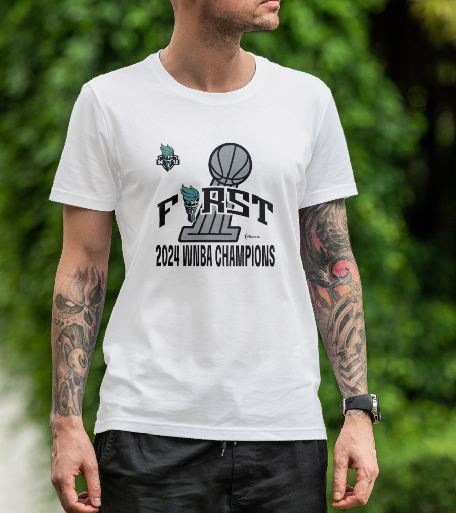 New York Liberty First 2024 WNBA Champions T-Shirt