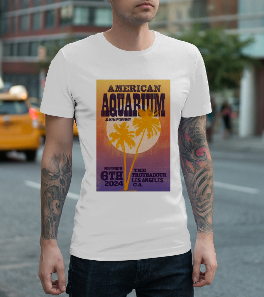 American Aquarium and Ken Pomeroy Live at The Troubadour Los Angeles CA November 6th T-Shirt