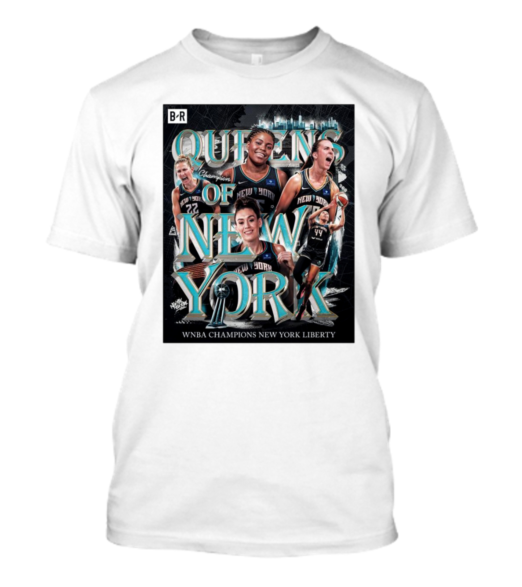 Queens Of New York Liberty 2024 WNBA Champions T-Shirt