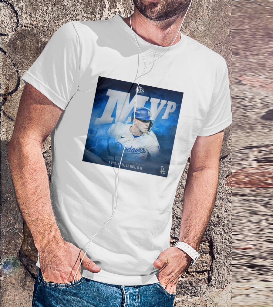 Tommy Edman Dodgers MVP 2024 NLCS 1 HR 11 H 11 RBI 5 R T-Shirt