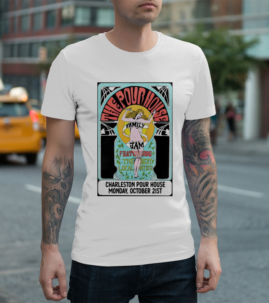 The PoHo Family Jam Featuring Local Artists At Charleston Pour House Monday October 21st T-Shirt