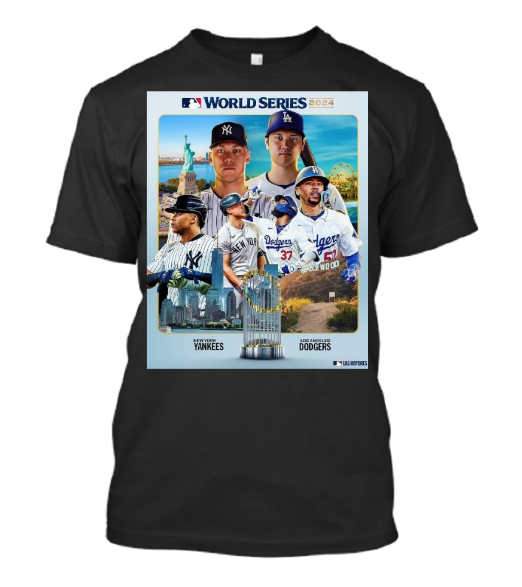 World Series 2024 New York Yankees Vs Los Angeles Dodgers Players MLB T-Shirt
