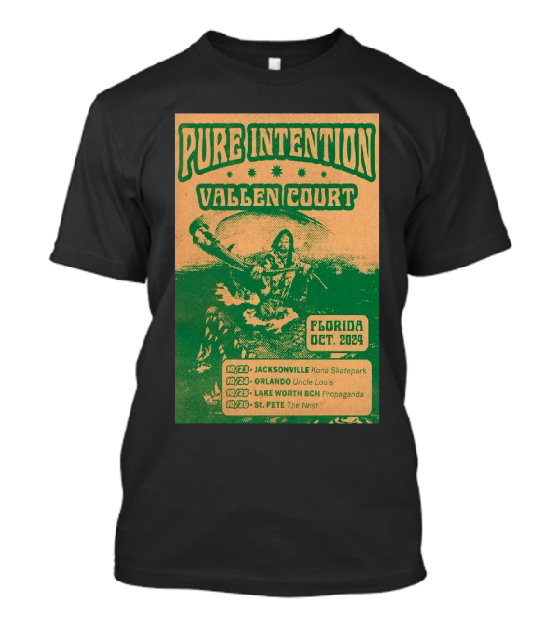 Pure Intention Vallen Court Tour Florida October 2024 Jacksonville Orlando Lake Worth St. Pete T-Shirt