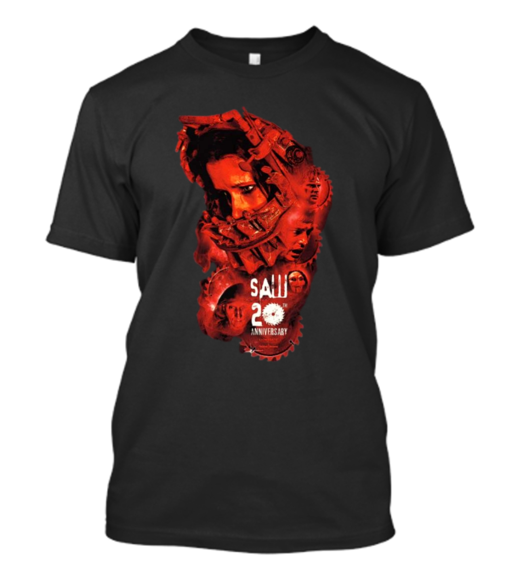 Saw 20th Anniversary Lionsgate Horror Blades Of Gory Movie T-Shirt