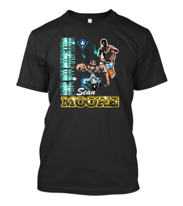 UNC Wilmington Seahawks Sean Moore 90s Basketball T-Shirt