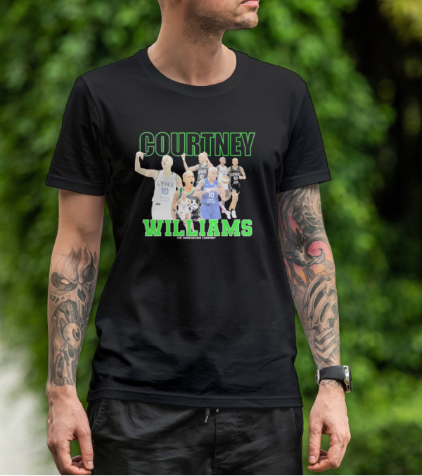 Courtney Williams Minnesota Lynx Lynx 10 The Homegrown Company T-Shirt