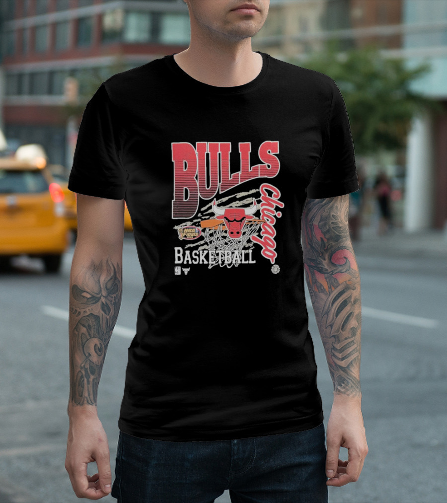 Chicago Bulls Basketball NBA Finals Vintage Mitchell and Ness T-Shirt