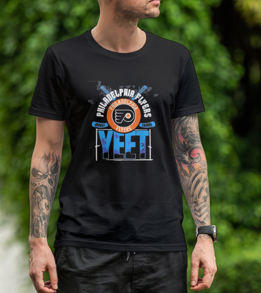 Yeet Philadelphia Flyers 2024 Hockey Sticks T-Shirt
