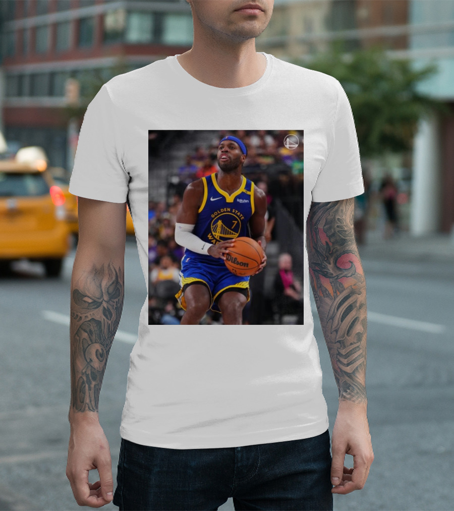 Golden State Warriors Number 7 Basketball Action Scene T-Shirt