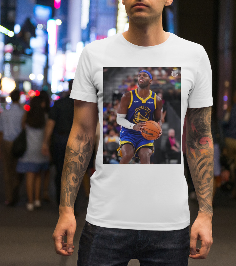 Golden State Warriors Number 7 Basketball Action Scene T-Shirt