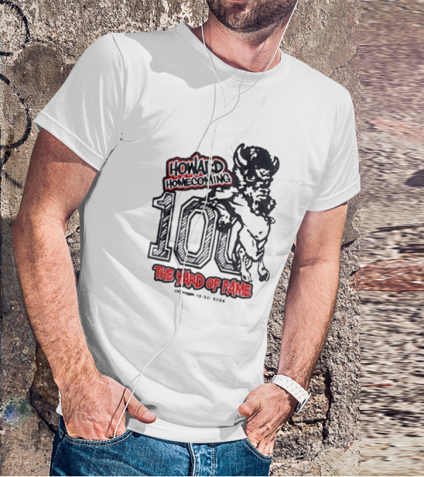 Howard Homecoming 100 The Yard Of Fame October 13-20 T-Shirt