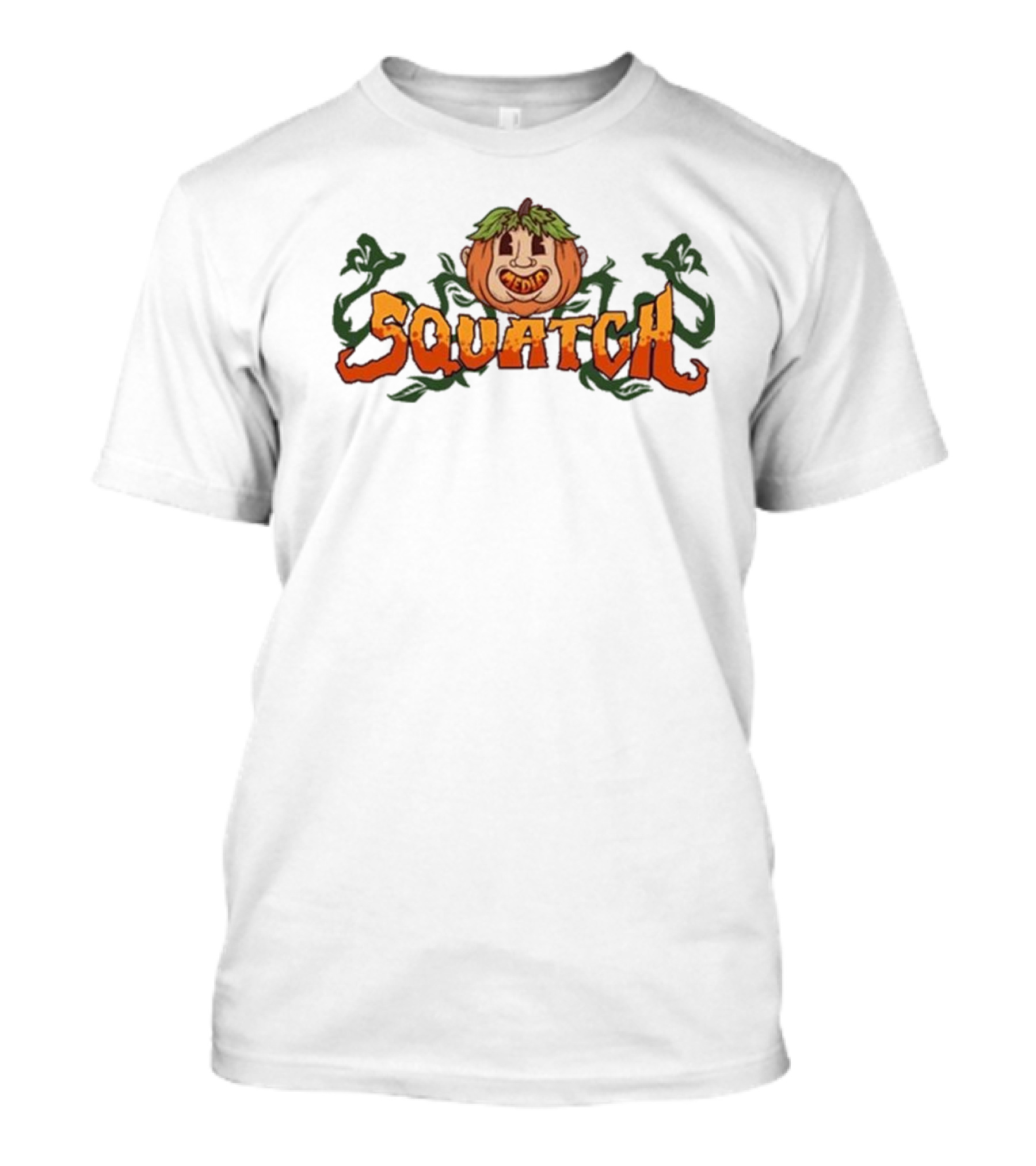 Media Squatch Pumpkin Halloween T-Shirt
