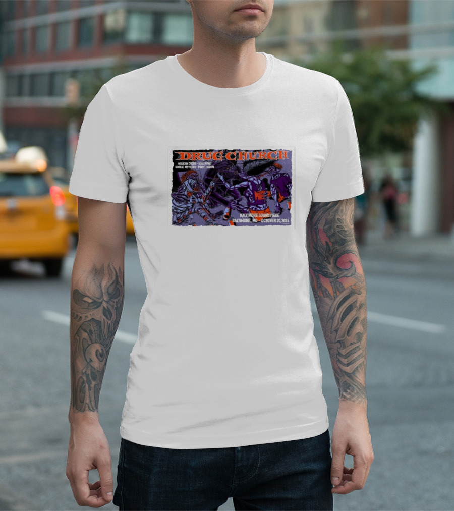 Drug Church Concert with Modern Color, Soul Blind, Prince Daddy at Baltimore Soundstage October 30 T-Shirt