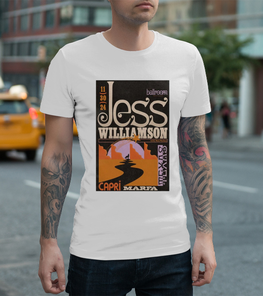 Jess Williamson Ballroom Marfa Texas Nov 30 2024 Capri with Sun Walker T-Shirt