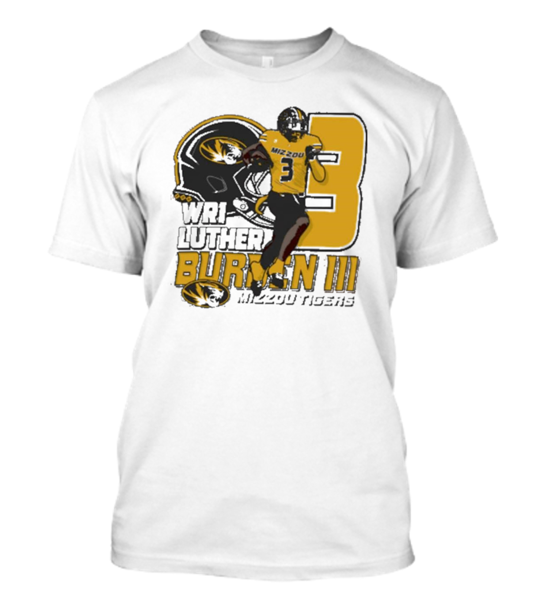 Mizzou Tigers Football WR1 Luther Burden III 2024 NCAA T-Shirt