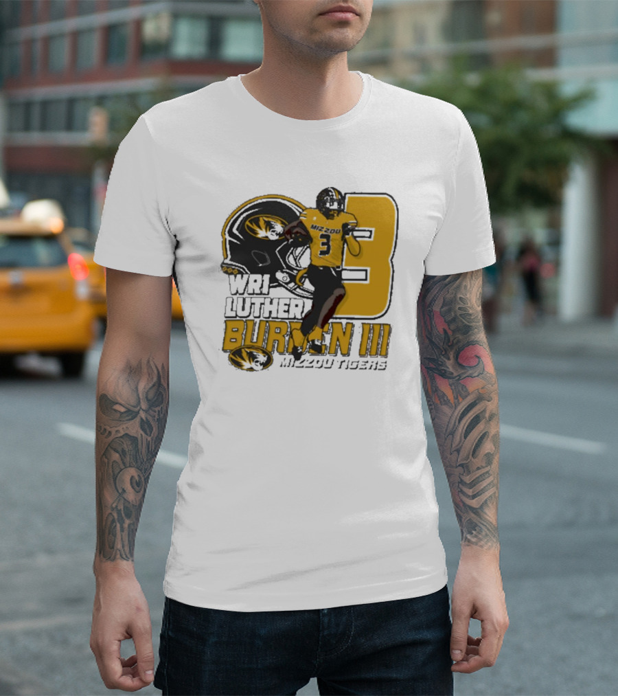 Mizzou Tigers Football WR1 Luther Burden III 2024 NCAA T-Shirt