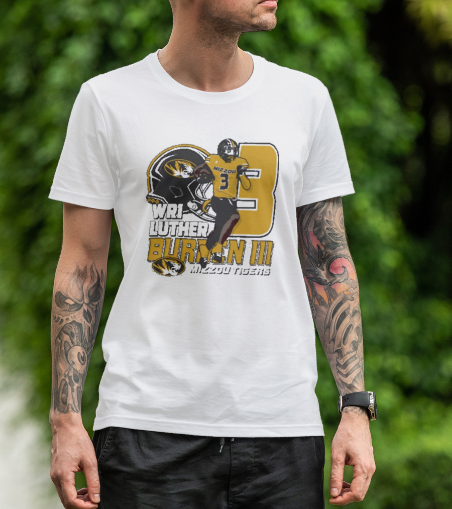 Mizzou Tigers Football WR1 Luther Burden III 2024 NCAA T-Shirt