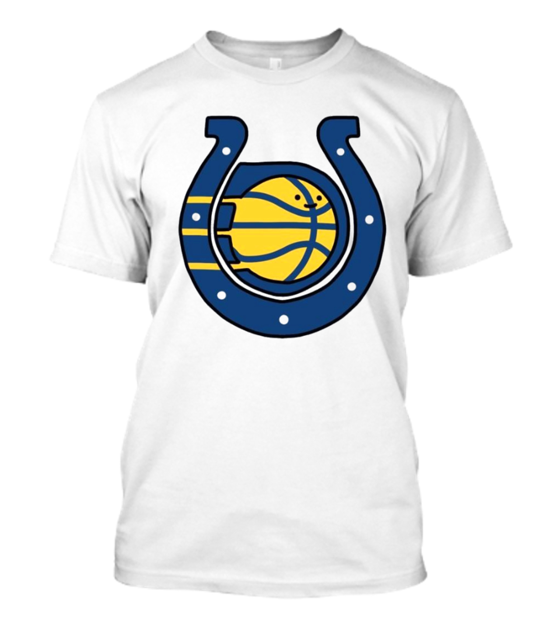 NFL X NBA Indianapolis Colts Pacers Logo Mashup Combine T-Shirt
