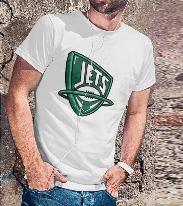 NFL X NBA Jets Logo Mash Combine T-Shirt