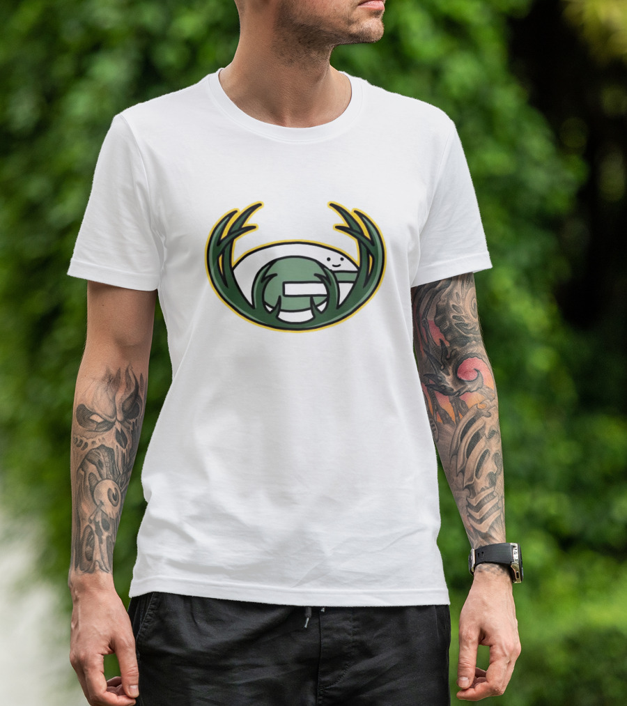 NFL Packers Brewers Logo Mashup Combine T-Shirt