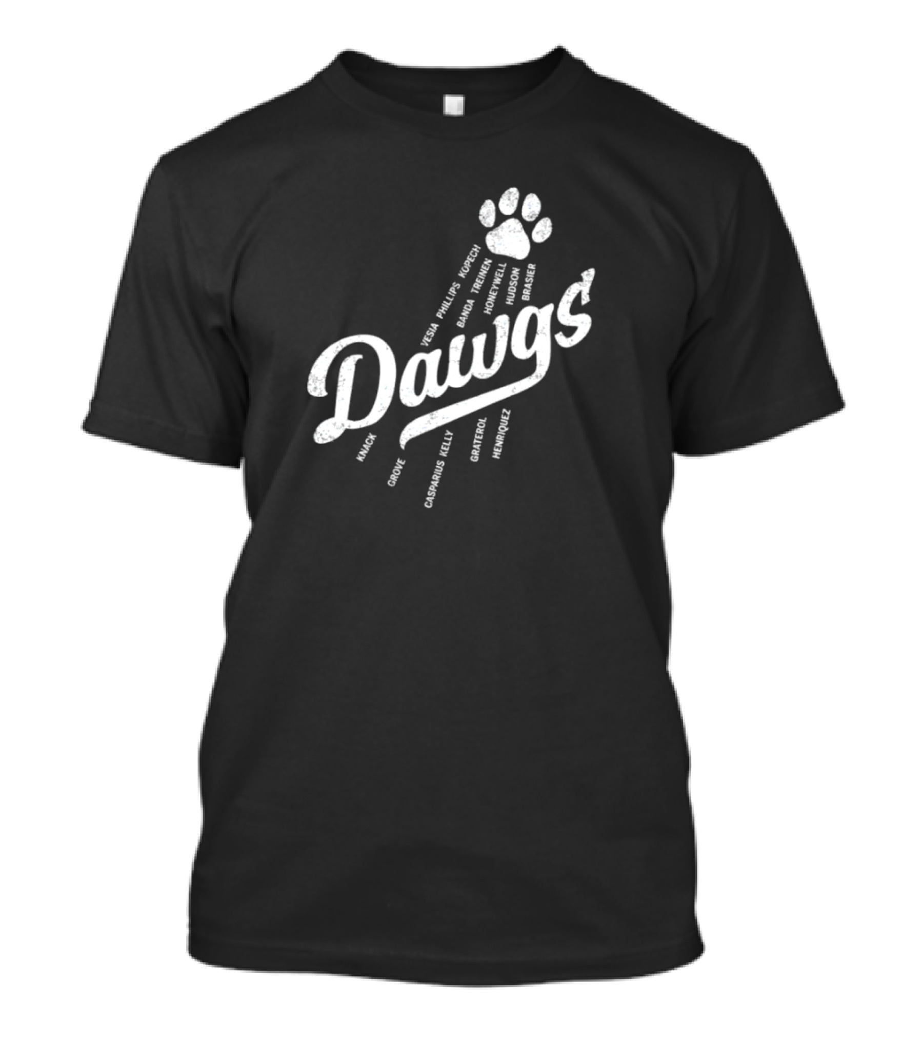 Dawgs Los Angeles Dodgers 2024 Bullpen Yency Phillips Vesia Bickford Almonte Ferguson Miller Graterol Brasier Floro Ferreria Pepiot Stone T-Shirt