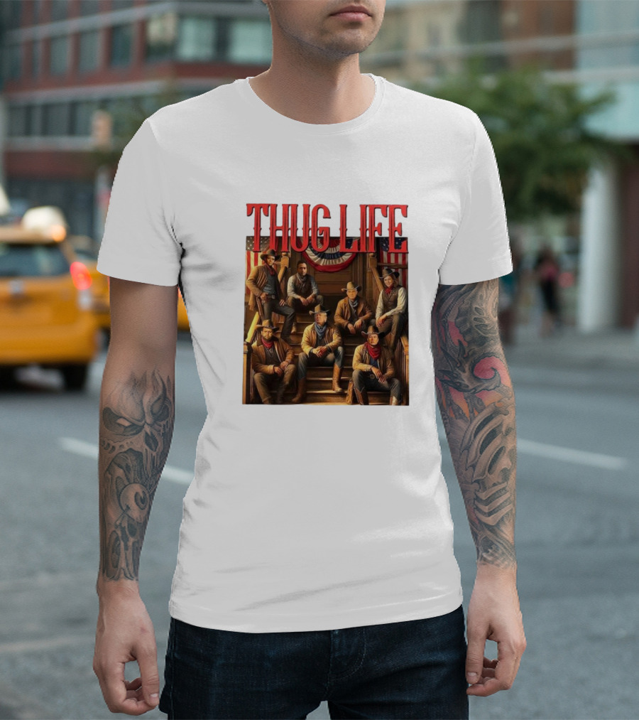 Thug Life 2024 Cowboys Trump Vance Kennedy Musk Tulsi Vivek Candace T-Shirt