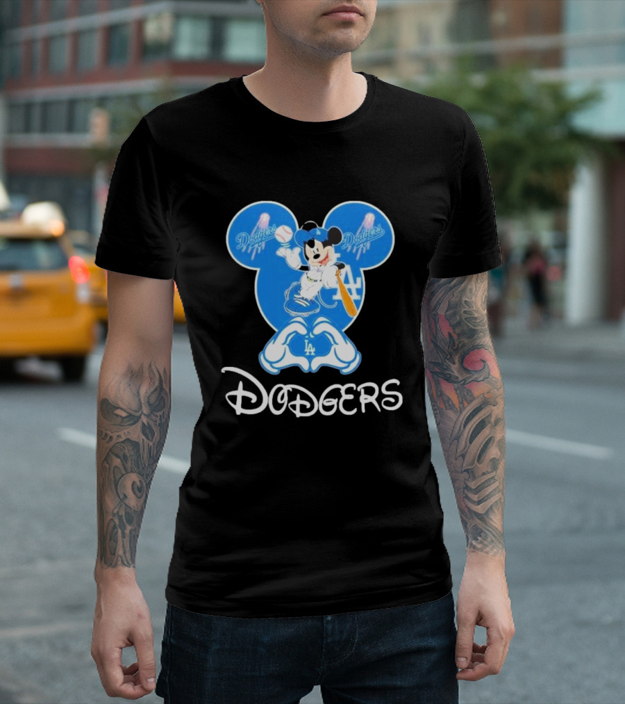 Disney Mickey Mouse Dodgers LA T-Shirt