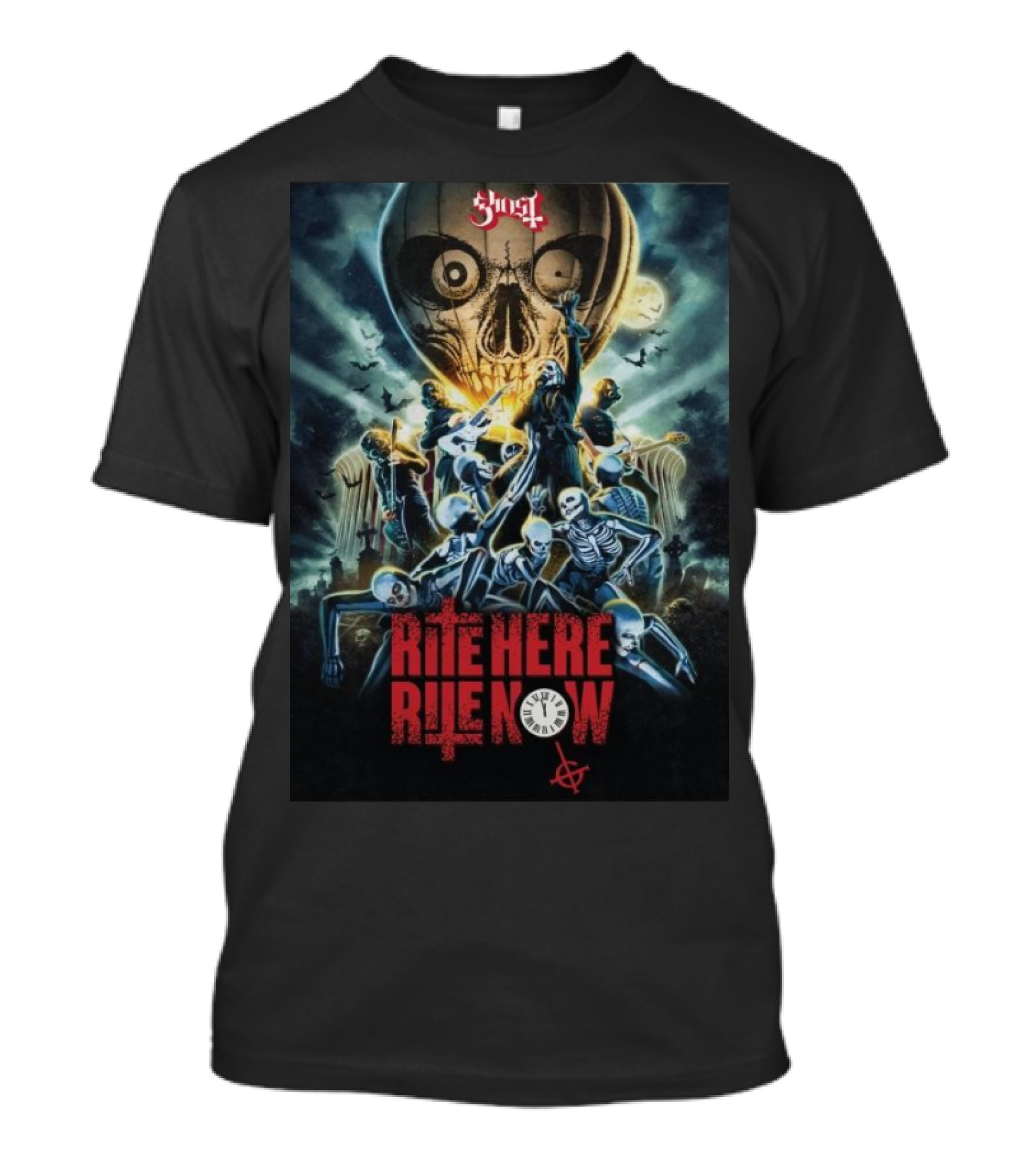 Ghost RITE HERE RITE NOW Skeletal Scene 6th December T-Shirt
